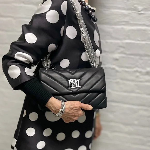 Badgley Mishka black vegan leather crossbody bag. NWT - Picture 2 of 9